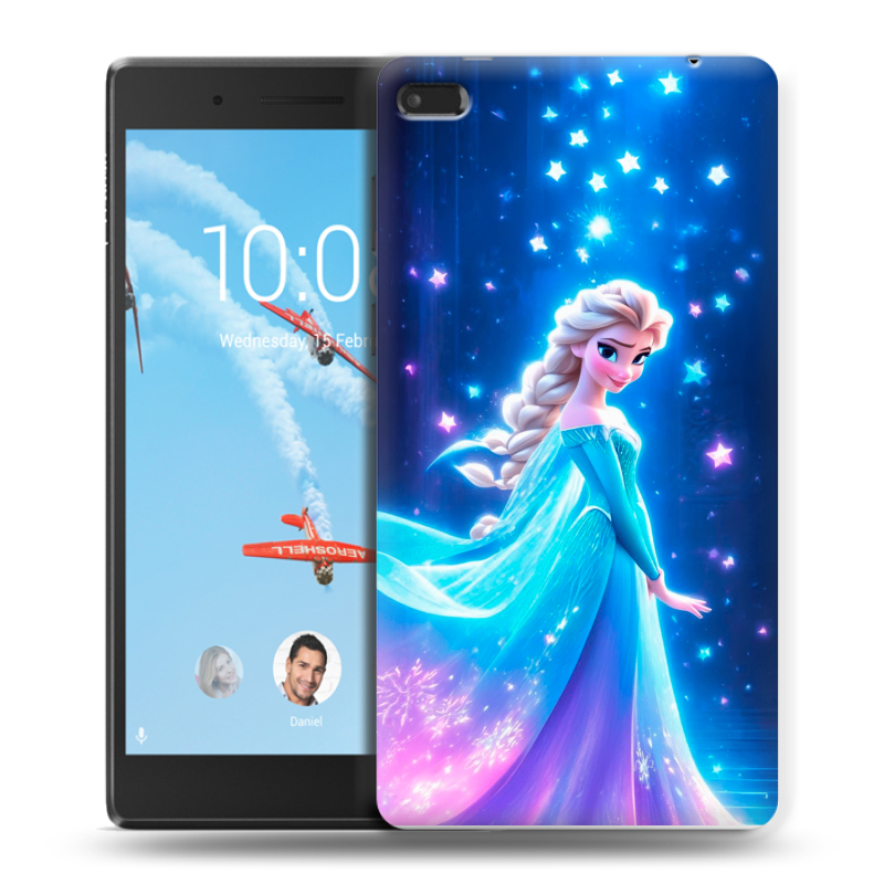Силиконовый чехол на Lenovo Tab 4 7 Essential с принтом Холодное сердце Frozen Силиконовый чехол на Lenovo Tab 4 7 Essential с принтом Холодное сердце Frozen