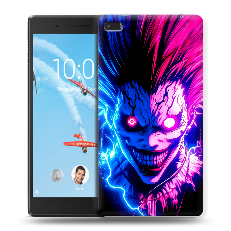Силиконовый чехол на Lenovo Tab 4 7 Essential с принтом Death note Тетрадь смерти Силиконовый чехол на Lenovo Tab 4 7 Essential с принтом Death note Тетрадь смерти