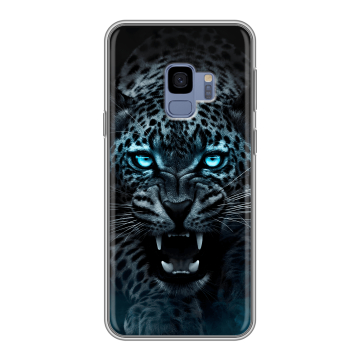 Силиконовый чехол на Samsung Galaxy S9 с принтом Темный леопард Силиконовый чехол на Samsung Galaxy S9 с принтом Темный леопард