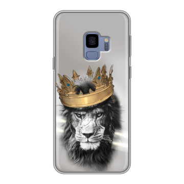 Силиконовый чехол на Samsung Galaxy S9 с принтом Лев с короной Силиконовый чехол на Samsung Galaxy S9 с принтом Лев с короной