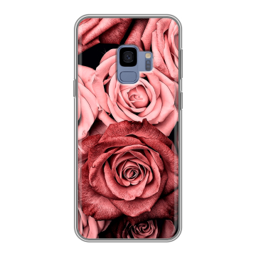 Силиконовый чехол на Samsung Galaxy S9 с принтом Цветы розы Силиконовый чехол на Samsung Galaxy S9 с принтом Цветы розы