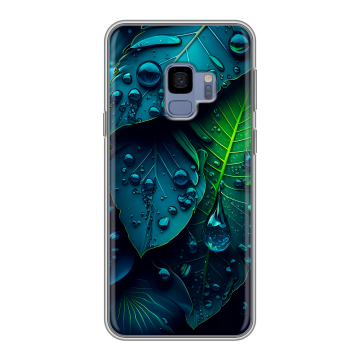 Силиконовый чехол на Samsung Galaxy S9 с принтом Листья Силиконовый чехол на Samsung Galaxy S9 с принтом Листья