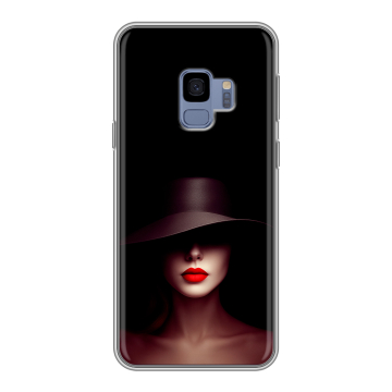 Силиконовый чехол на Samsung Galaxy S9 с принтом Девушка в шляпе Силиконовый чехол на Samsung Galaxy S9 с принтом Девушка в шляпе