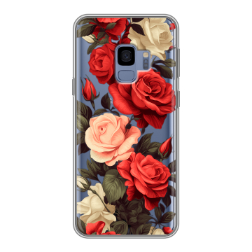 Силиконовый чехол на Samsung Galaxy S9 с принтом Розы Силиконовый чехол на Samsung Galaxy S9 с принтом Розы