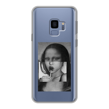 Силиконовый чехол на Samsung Galaxy S9 с принтом Мона Лиза Силиконовый чехол на Samsung Galaxy S9 с принтом Мона Лиза
