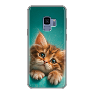 Силиконовый чехол на Samsung Galaxy S9 с принтом котенок Силиконовый чехол на Samsung Galaxy S9 с принтом котенок