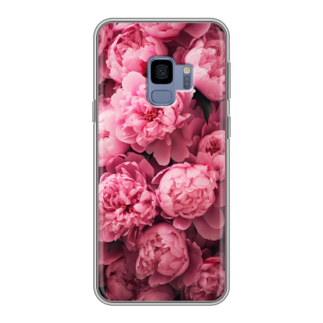 Силиконовый чехол на Samsung Galaxy S9 с принтом цветы пионы Силиконовый чехол на Samsung Galaxy S9 с принтом цветы пионы