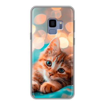 Силиконовый чехол на Samsung Galaxy S9 с принтом котик Силиконовый чехол на Samsung Galaxy S9 с принтом котик