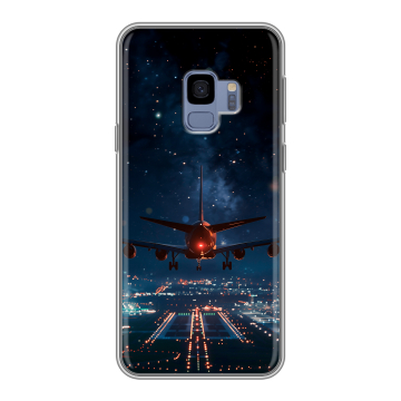 Силиконовый чехол на Samsung Galaxy S9 с принтом самолет Силиконовый чехол на Samsung Galaxy S9 с принтом самолет