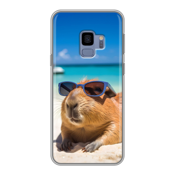 Силиконовый чехол на Samsung Galaxy S9 с принтом Капибара