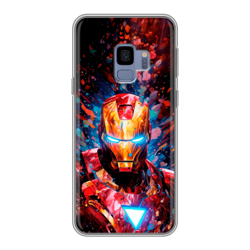 Силиконовый чехол на Samsung Galaxy S9 с принтом Железный человек Ironman Силиконовый чехол на Samsung Galaxy S9 с принтом Железный человек Ironman
