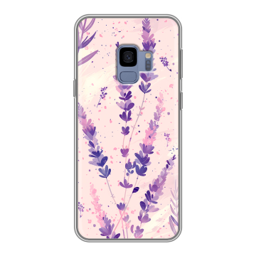 Силиконовый чехол на Samsung Galaxy S9 с принтом цветы лаванда Силиконовый чехол на Samsung Galaxy S9 с принтом цветы лаванда