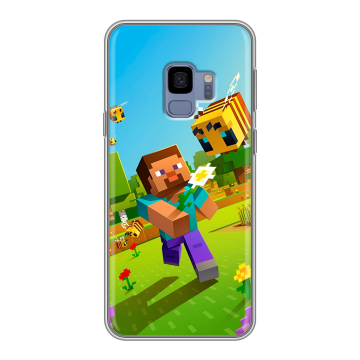 Силиконовый чехол на Samsung Galaxy S9 с принтом Майнкрафт Minecraft Силиконовый чехол на Samsung Galaxy S9 с принтом Майнкрафт Minecraft