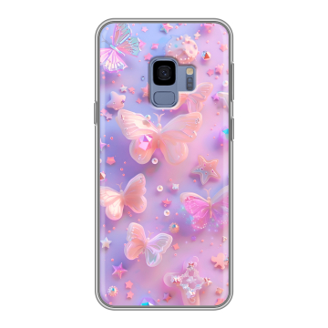 Силиконовый чехол на Samsung Galaxy S9 с принтом Бабочки Силиконовый чехол на Samsung Galaxy S9 с принтом Бабочки
