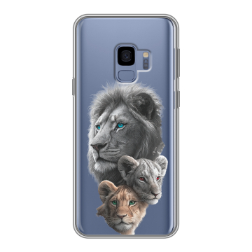 Силиконовый чехол на Samsung Galaxy S9 с принтом Львы Силиконовый чехол на Samsung Galaxy S9 с принтом Львы