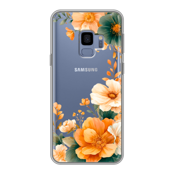 Силиконовый чехол на Samsung Galaxy S9 с принтом Цветы принт Силиконовый чехол на Samsung Galaxy S9 с принтом Цветы принт