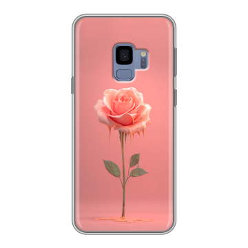 Силиконовый чехол на Samsung Galaxy S9 с принтом Розовая роза Силиконовый чехол на Samsung Galaxy S9 с принтом Розовая роза