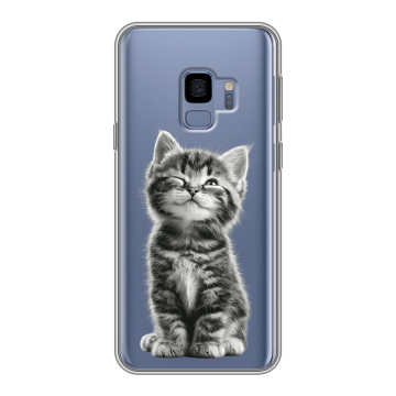 Силиконовый чехол на Samsung Galaxy S9 с принтом Котенок Силиконовый чехол на Samsung Galaxy S9 с принтом Котенок