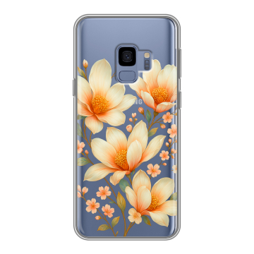 Силиконовый чехол на Samsung Galaxy S9 с принтом Цветы Силиконовый чехол на Samsung Galaxy S9 с принтом Цветы