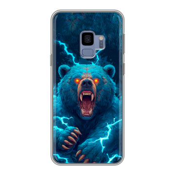 Силиконовый чехол на Samsung Galaxy S9 с принтом Медведь Силиконовый чехол на Samsung Galaxy S9 с принтом Медведь