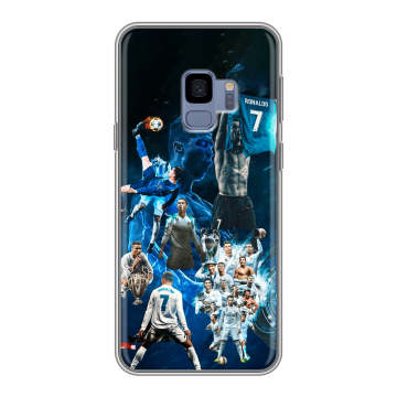 Силиконовый чехол на Samsung Galaxy S9 с принтом Реал Роналдо Силиконовый чехол на Samsung Galaxy S9 с принтом Реал Роналдо