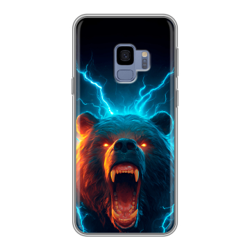 Силиконовый чехол на Samsung Galaxy S9 с принтом Медведь Силиконовый чехол на Samsung Galaxy S9 с принтом Медведь