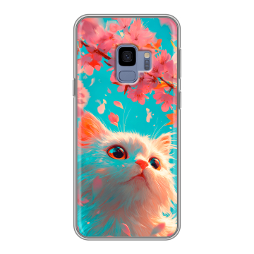 Силиконовый чехол на Samsung Galaxy S9 с принтом Красивый кот Силиконовый чехол на Samsung Galaxy S9 с принтом Красивый кот