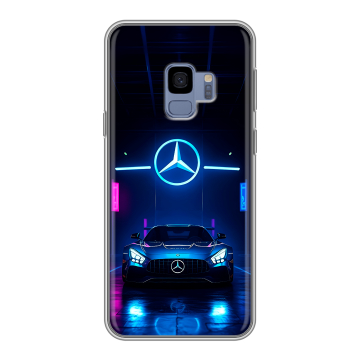 Силиконовый чехол на Samsung Galaxy S9 с принтом Mercedes Мерседес Силиконовый чехол на Samsung Galaxy S9 с принтом Mercedes Мерседес
