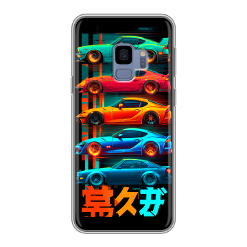 Силиконовый чехол на Samsung Galaxy S9 с принтом машины тачки Силиконовый чехол на Samsung Galaxy S9 с принтом машины тачки