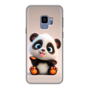 Силиконовый чехол на Samsung Galaxy S9 с принтом милая панда Силиконовый чехол на Samsung Galaxy S9 с принтом милая панда