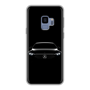 Силиконовый чехол на Samsung Galaxy S9 с принтом Mercedes Мерседес
