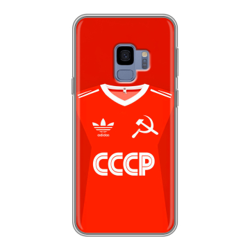 Силиконовый чехол на Samsung Galaxy S9 с принтом Флаг Герб СССР Силиконовый чехол на Samsung Galaxy S9 с принтом Флаг Герб СССР