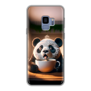 Силиконовый чехол на Samsung Galaxy S9 с принтом смешная панда Силиконовый чехол на Samsung Galaxy S9 с принтом смешная панда