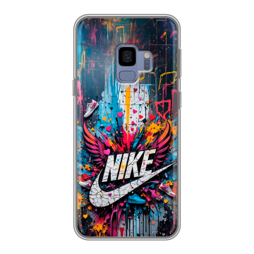 Силиконовый чехол на Samsung Galaxy S9 с принтом Nike Найк Силиконовый чехол на Samsung Galaxy S9 с принтом Nike Найк