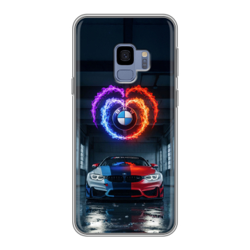 Силиконовый чехол на Samsung Galaxy S9 с принтом BMW БМВ Силиконовый чехол на Samsung Galaxy S9 с принтом BMW БМВ