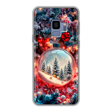 Силиконовый чехол на Samsung Galaxy S9 с принтом Новый год Силиконовый чехол на Samsung Galaxy S9 с принтом Новый год