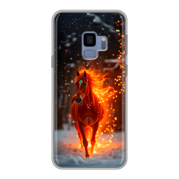 Силиконовый чехол на Samsung Galaxy S9 с принтом Новый год Силиконовый чехол на Samsung Galaxy S9 с принтом Новый год
