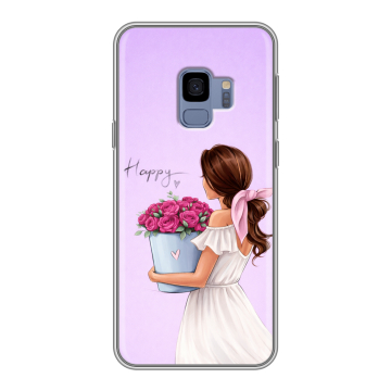 Силиконовый чехол на Samsung Galaxy S9 с принтом женский Силиконовый чехол на Samsung Galaxy S9 с принтом женский