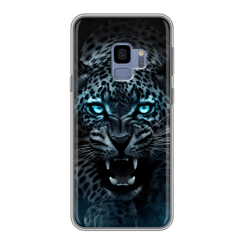 Силиконовый чехол на Samsung Galaxy S9 с принтом Темный леопард Силиконовый чехол на Samsung Galaxy S9 с принтом Темный леопард