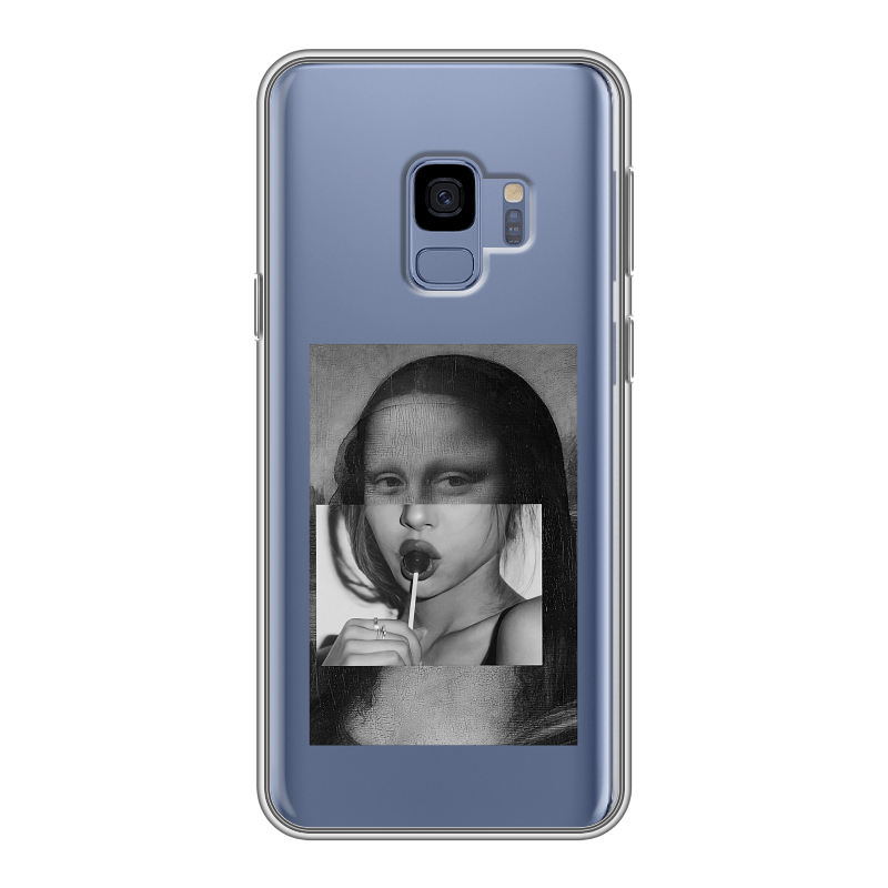Силиконовый чехол на Samsung Galaxy S9 с принтом Мона Лиза Силиконовый чехол на Samsung Galaxy S9 с принтом Мона Лиза