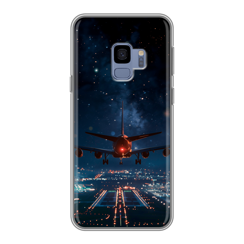 Силиконовый чехол на Samsung Galaxy S9 с принтом самолет Силиконовый чехол на Samsung Galaxy S9 с принтом самолет