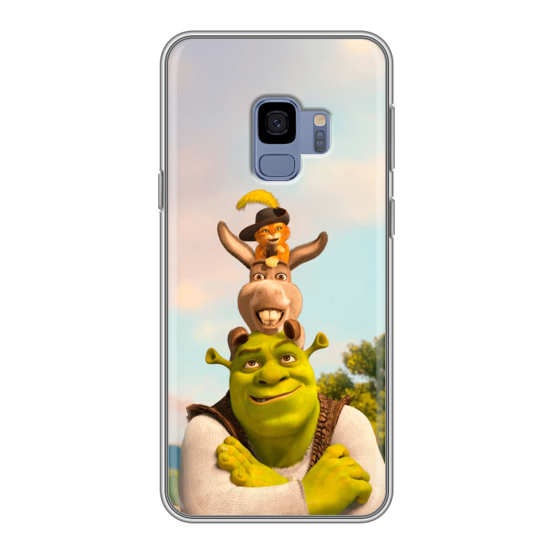 Силиконовый чехол на Samsung Galaxy S9 с принтом Шрек Shrek Силиконовый чехол на Samsung Galaxy S9 с принтом Шрек Shrek