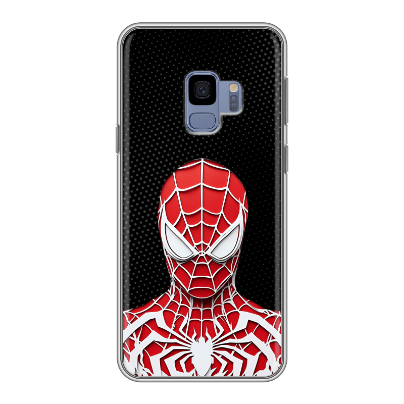 Силиконовый чехол на Samsung Galaxy S9 с принтом человек паук spiderman Силиконовый чехол на Samsung Galaxy S9 с принтом человек паук spiderman