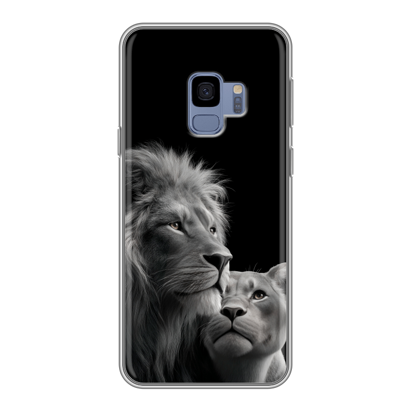 Силиконовый чехол на Samsung Galaxy S9 с принтом Лев кошки Силиконовый чехол на Samsung Galaxy S9 с принтом Лев кошки