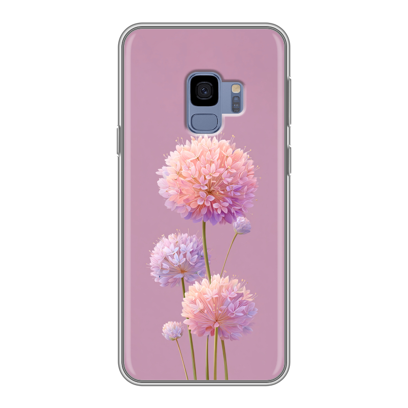 Силиконовый чехол на Samsung Galaxy S9 с принтом Цветы Силиконовый чехол на Samsung Galaxy S9 с принтом Цветы
