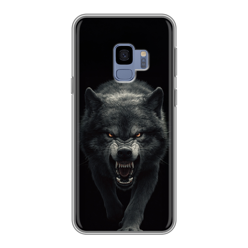 Силиконовый чехол на Samsung Galaxy S9 с принтом Волк Силиконовый чехол на Samsung Galaxy S9 с принтом Волк