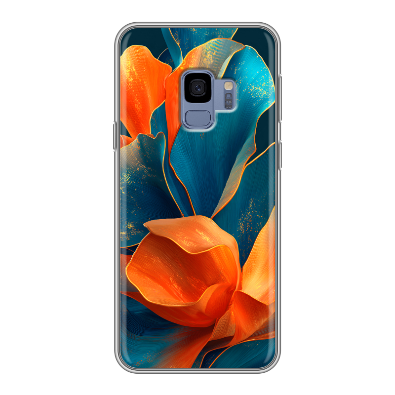 Силиконовый чехол на Samsung Galaxy S9 с принтом Цветы Силиконовый чехол на Samsung Galaxy S9 с принтом Цветы
