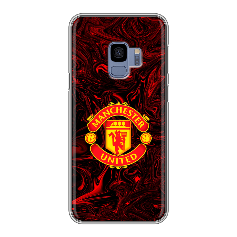 Силиконовый чехол на Samsung Galaxy S9 с принтом Manchester United Силиконовый чехол на Samsung Galaxy S9 с принтом Manchester United