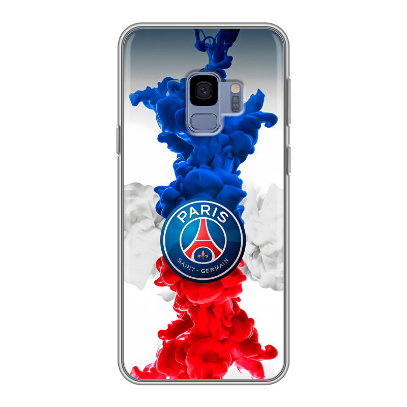 Силиконовый чехол на Samsung Galaxy S9 с принтом PSG ПСЖ Силиконовый чехол на Samsung Galaxy S9 с принтом PSG ПСЖ