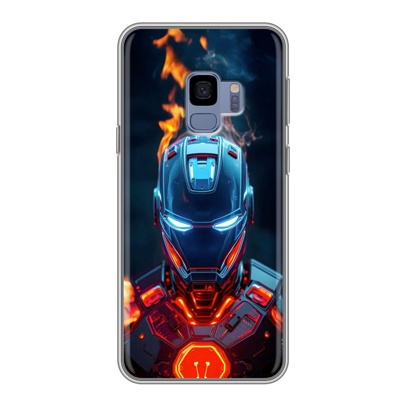 Силиконовый чехол на Samsung Galaxy S9 с принтом IronMan Железный человек Силиконовый чехол на Samsung Galaxy S9 с принтом IronMan Железный человек